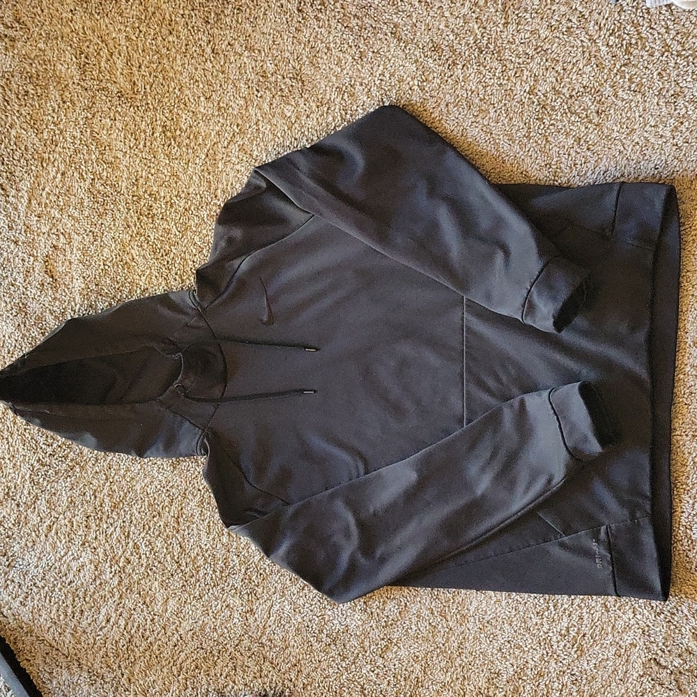 Large, black, Nike dri-fit hoodie